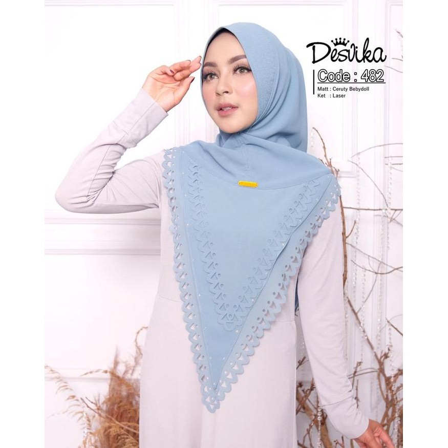 Pilihan- Desvika - Namia Hijab Instan Hodie 482 Softpad Antem Ceruty Babydoll Jilbab/Kerudung