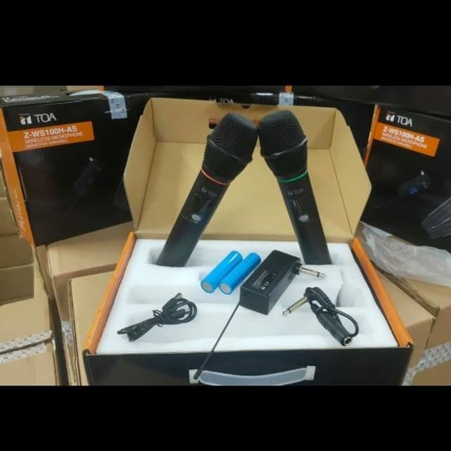 Mic Wireless TOA Z-WS100H-AS 2Mic Handle Wireless ORIGINAL