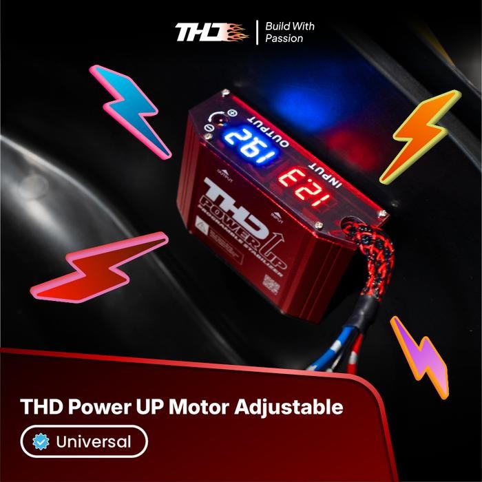 Ready Power Up Motor Adjustable Universal Pengstabil Kelistrikan Motor Penguat Voltase Aki Motor Aki