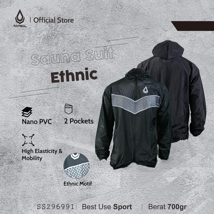 Ready Rainsol Sauna Suit Ethnic Baju Sauna Jaket Sauna Setelan Sauna
