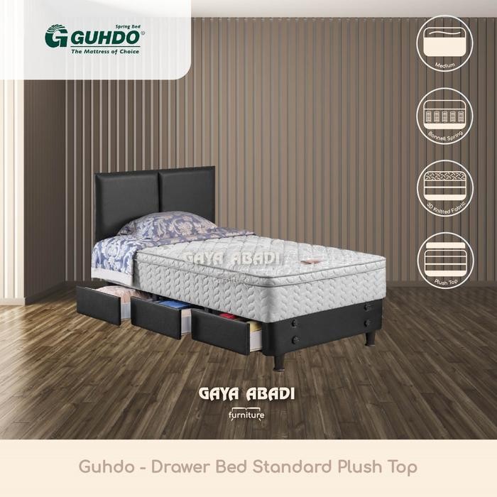 Springbed Guhdo Drawer Bed Standard Plush Top/ Kasur Guhdo Drawer Bed