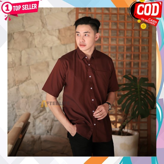Kemeka Laki2 Keren Hem Flanel Polos Pakean Pris Kasual Bsju Lengan Panjang Casual Baj Distro Slimfit