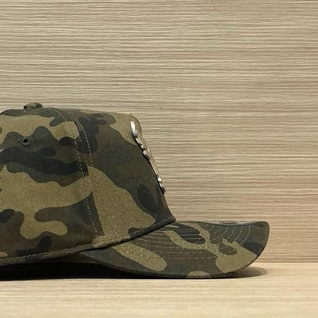 Ready Topi Baseball Premium Camo Banteng Besi Silver