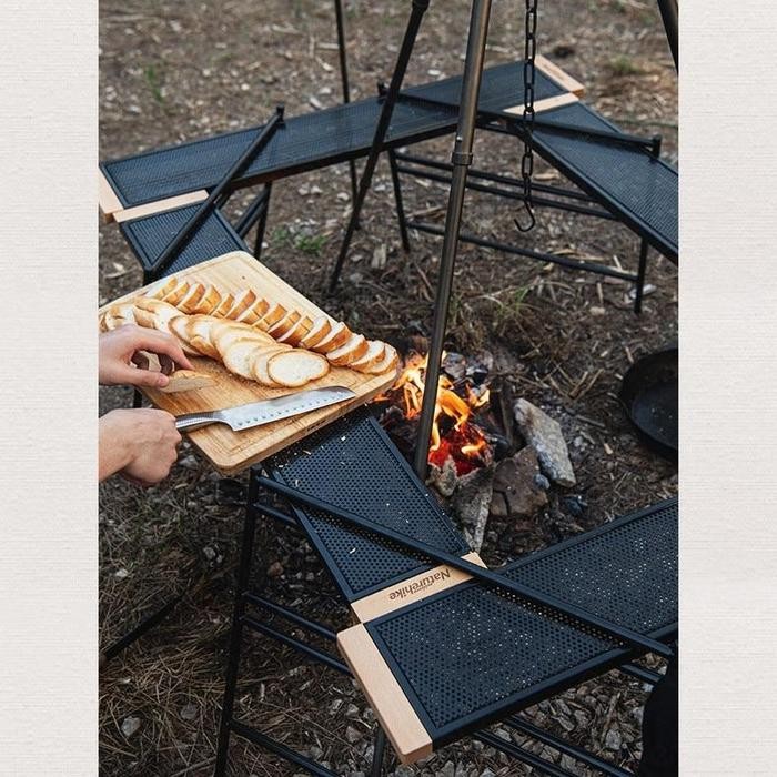 MEJA LIPAT NATUREHIKE NH20JJ012 CAMPING OUTDOOR PORTABLE RAK SUSUN BBQ