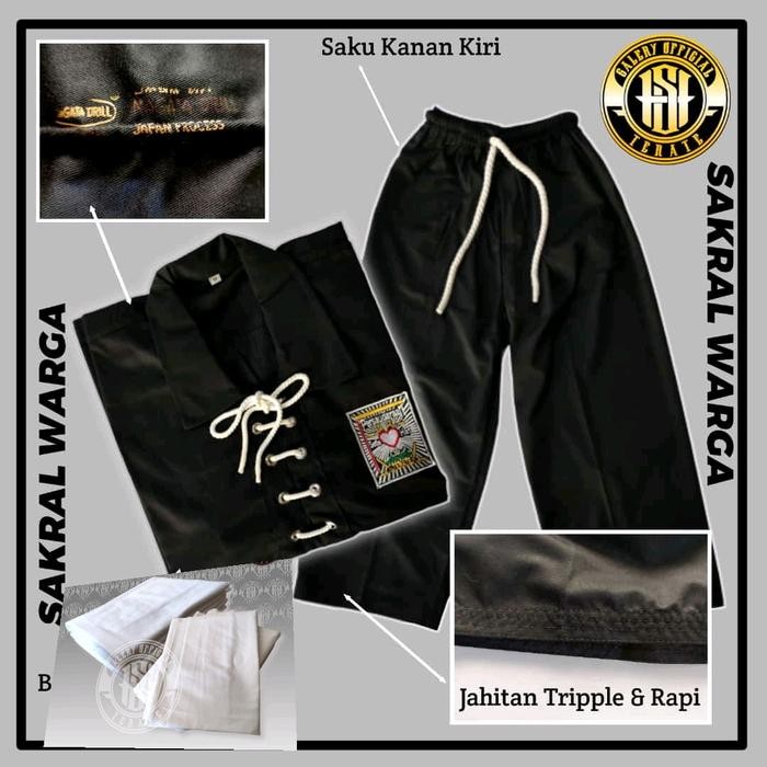 PJS PAKET SAKRAL WARGA PSHT+MORI-SAKRAL WARGA PSHT 1 STEL-MORI PRIMISIMA PANJANG 3 METER Celana