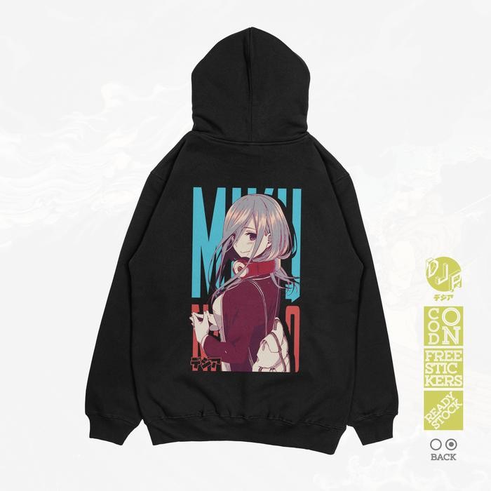 HOODIE MIKU NAKANO 5TOUBUN NO HANAYOME JUMPER ANIME MANGA SWEATER DJA terlaris