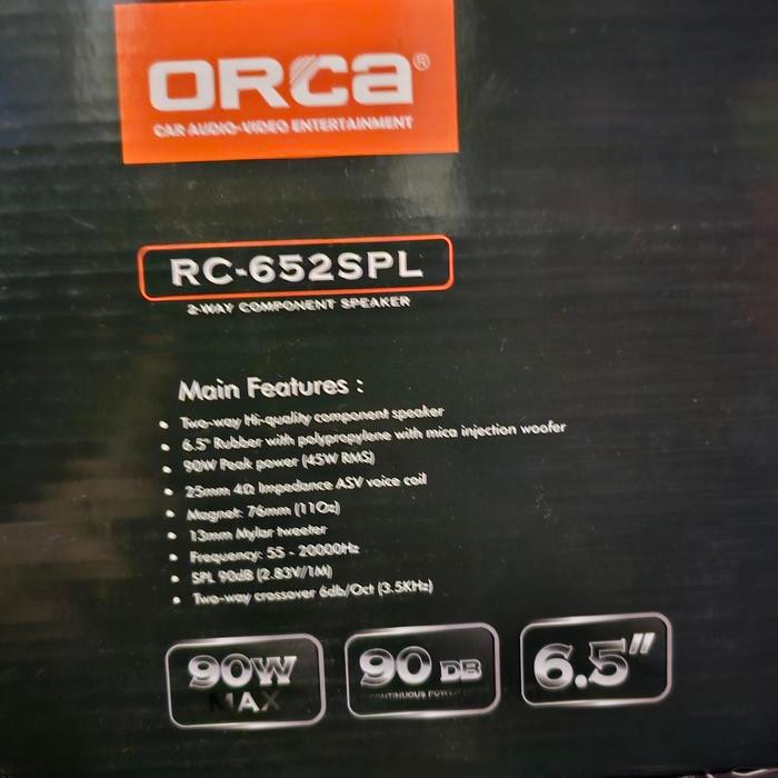 SPEAKER SPLIT ORCA RC-652 SPL SPEAKER COMPONENT 2 WAY ORCA