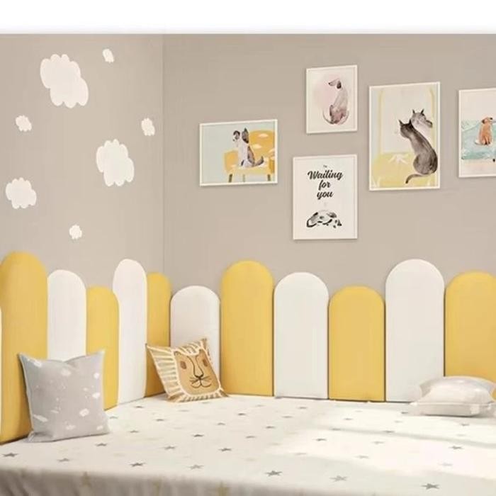 wallpaper foam 20x60 cm - Peredam suara - pelindung dinding-Headboard Kamar tidur - wall panel