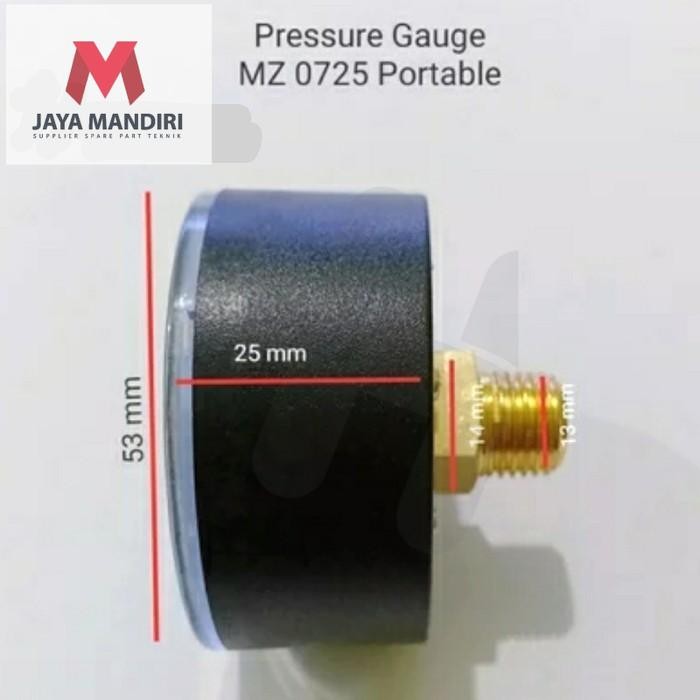 Pressure Gauge Kompresor Portable