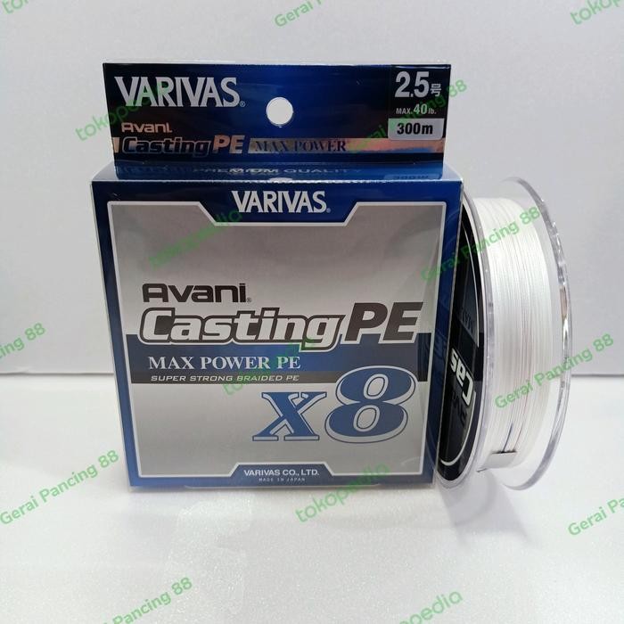 Senar Varivas Avani Casting pe max power X8 pe 2.5 300m (TERBAIK) (TERBARU) (TERMURAH)