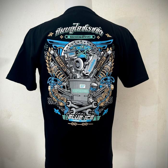 KAOS TSHIRT ORIGINAL TEKNOTUNER HANS TEKNO TUNER HS BLUEICERACINGTEAM