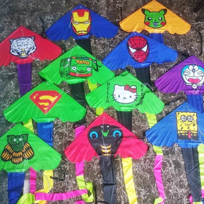 layangan hias aplikasi / layangan kain / layangan pantai termurah