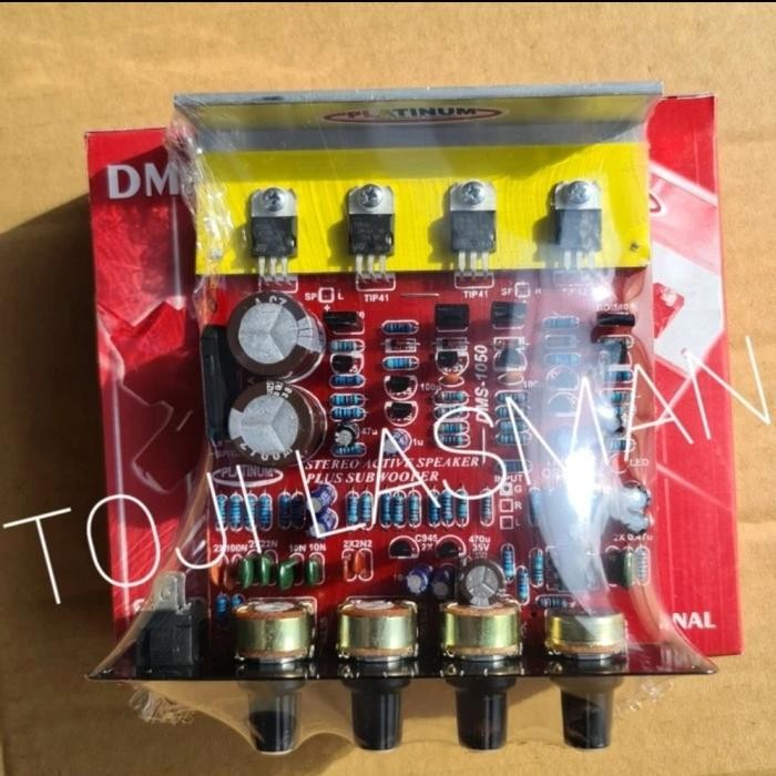 kit pcb aktif active stereo tip 41 42 tip41 +subw subwofer dms 1050