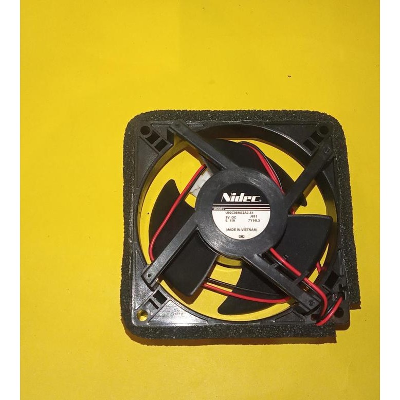 Fan Motor Kipas Evaporator Kulkas Panasonic 2 Pintu Nidec 8V Dc 0.11A