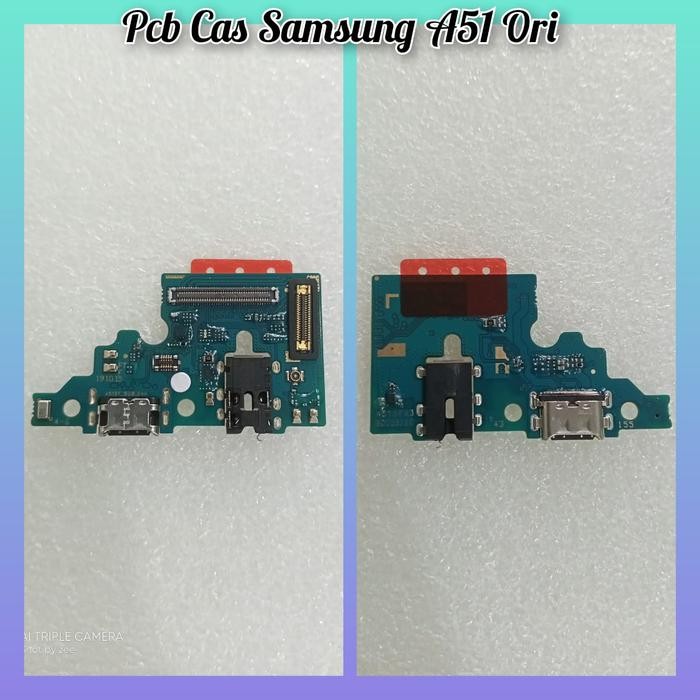 Flexible Pcb Cas Samsung A51 A515 ORI Papan Charger+MIC Samsung A51 A515 ORI