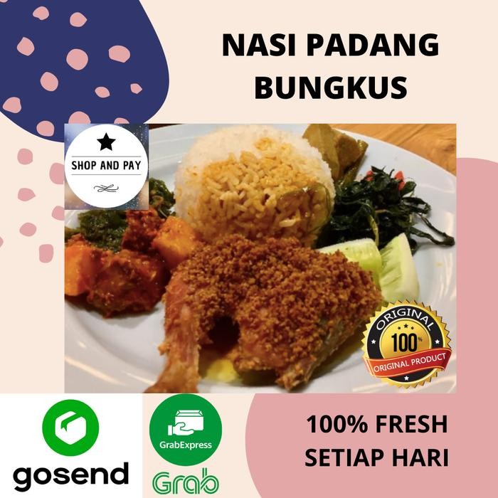 Kirim&siapmakan- Nasi Padang Ayam Goreng / Bakar / Gulai Per Bungkus