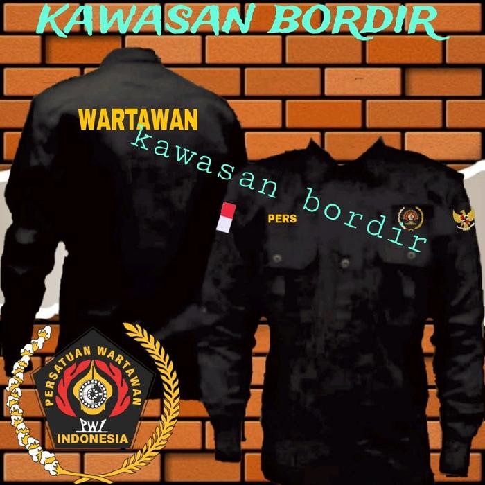 ORIGINAL Terbaru kemeja pers seragam pers baju pers kemeja wartawan seragam wartawan baju wartawan