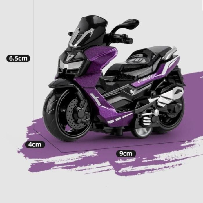 Diecast Motor Yamaha NMax Miniatur Motor Motorcycle Klasik Jadul Unik Motor Mainan Anak Diecast Toy