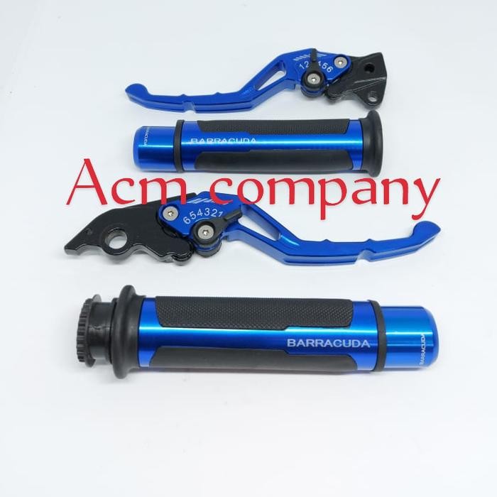 Murah Paket Variasi Handle Rem Cnc+Grip Baracuda Jalu Mio Soul-Sporty-Smile Terlariss 
