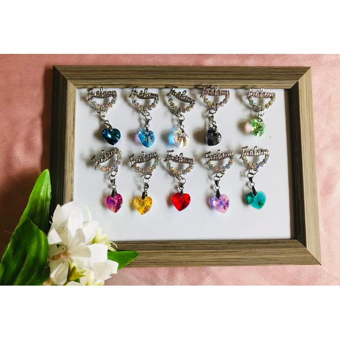 ASLI Bros Dagu Juntai Pure SWAROVSKI Red Heart READY STOCK