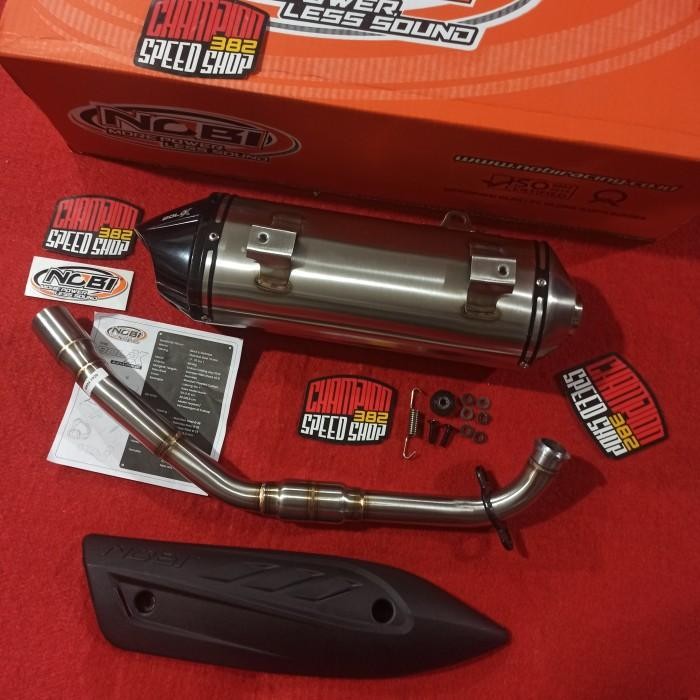TERLARIS Knalpot Standar Racing NOBI NOB1 Bold X Stainless New N Turbo Tech Neo S New Aerox 155