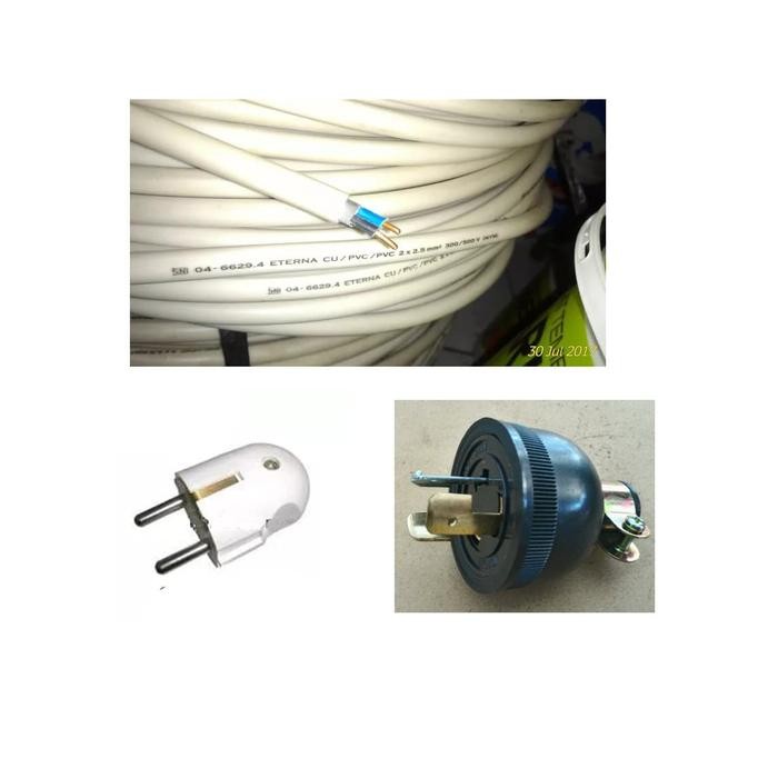 Menarik Kabel Genset + Colokan Genset + Steker Terlariss 