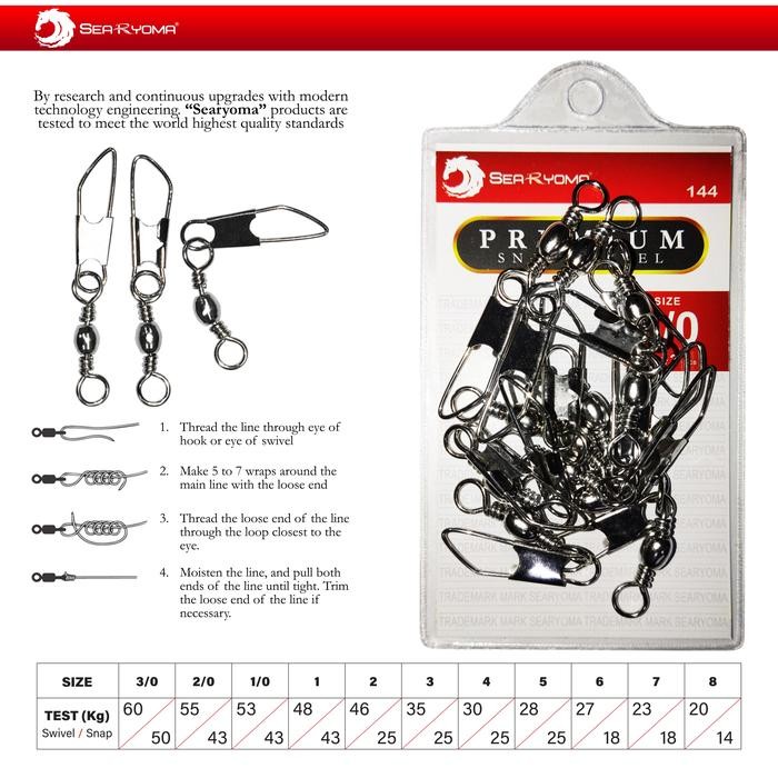 Searyoma Snap Swivel / Kili Kili2 Peniti 144 Ukuran Besar Laut Danau Best Seller