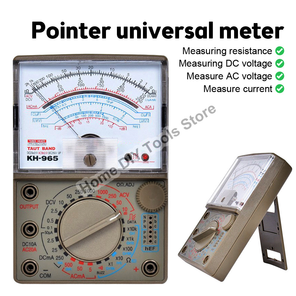 Kh965 Analog Multimeter Universal Meter Pointer Display Electrical Tester Ac Dc Voltage Current
