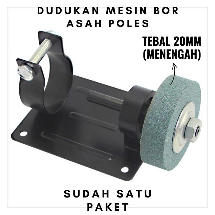 Dongcheng Tools - Bracket Stand Dudukan As Panjang Mesin Bor Diy / Dudukan Mata Gerinda Poles Batu