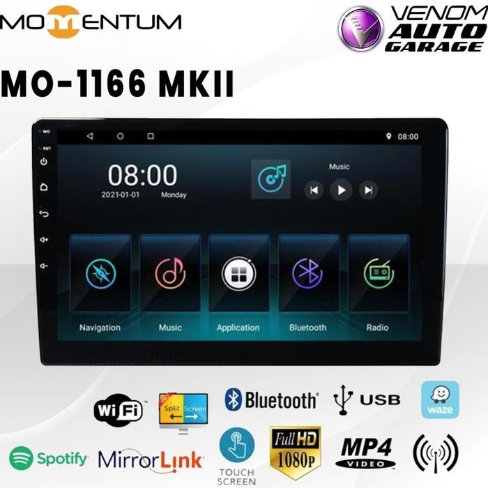 HEADUNIT 10 INCH MOMENTUM MO-1166 MKII android auto apple carplay