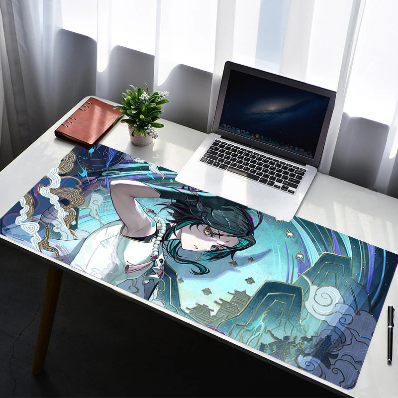 Mouse Pad Laptop Non Slip Extended Desktop Mouse Mat Pc Rubber G-Genshin Impact Xiao Hd Keyboard Pad