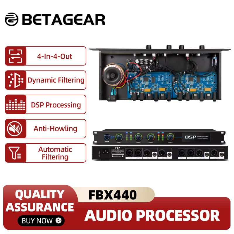 Betagear Fbx440 Sound System Equipment Feedback Suppression Processor Destroyer Suppressor Dsp Audio