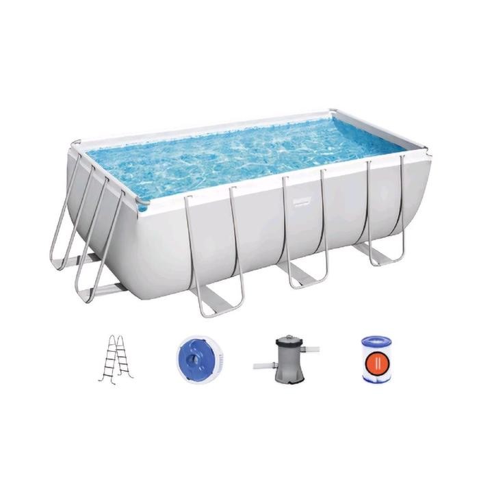 Bestway Set Kolam Renang Air Portabel Frame Dengan Filter 412X201X122 Cm