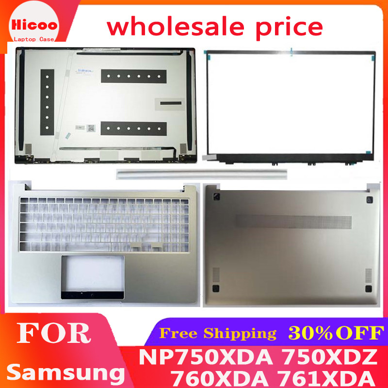 Casing Laptop New For Samsung NP750XDA 750XDZ  570TDA 760XDA Screen Back Shell Frame Keyboard Bezel 