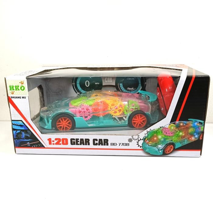 Terlaris Gear Car R/C RC remote control mobil transparan SALE
