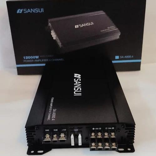 POWER SANSUI 4 CH - SANSUI AMPLIFIER CAR AUDIO 4 CHANEL SA A900.4 RAFFA AUDIO