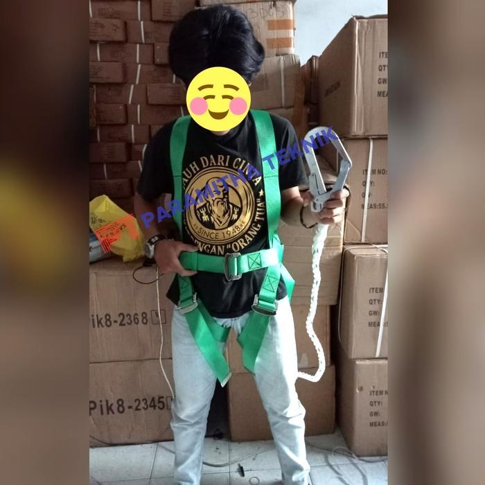 Safety Belt Full Body Harness Single Big Hook Sabuk Pengaman Gcl Asli