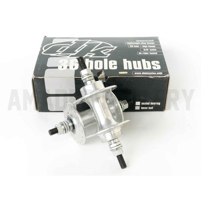 HUB BMX 36H HUB FREEHUB 36 HOLE DK BMX SILVER BEARING NEW OLD STOCK