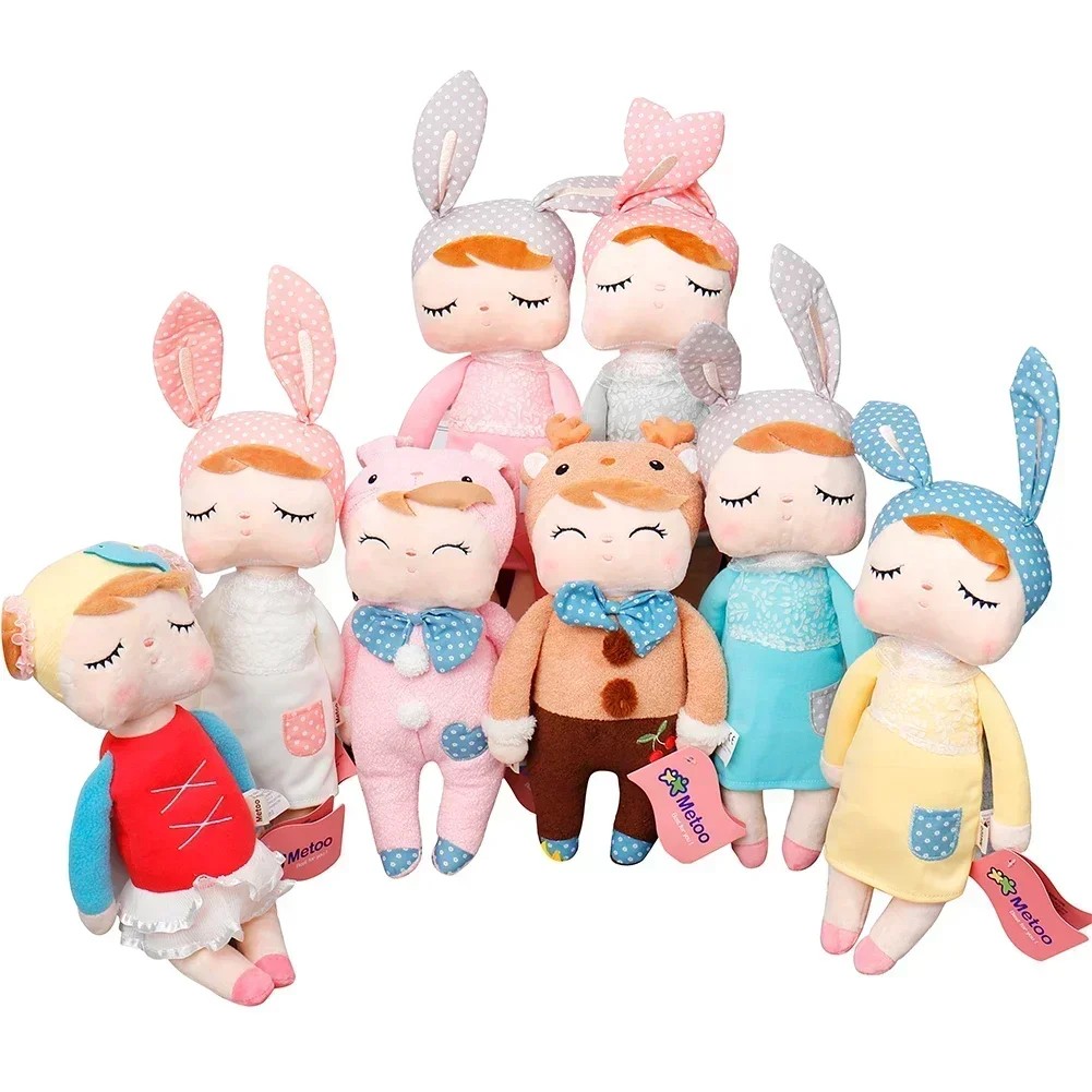Metoo Doll Plush Toys Cute Rabbit Animals Beautiful Dreamy Angela Stuffed Toy Birthday Gifts for