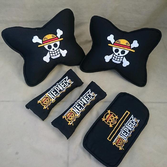 Promo Bantal Mobil One Piece / Car Set One Piece / Anime One Piece Terlaris