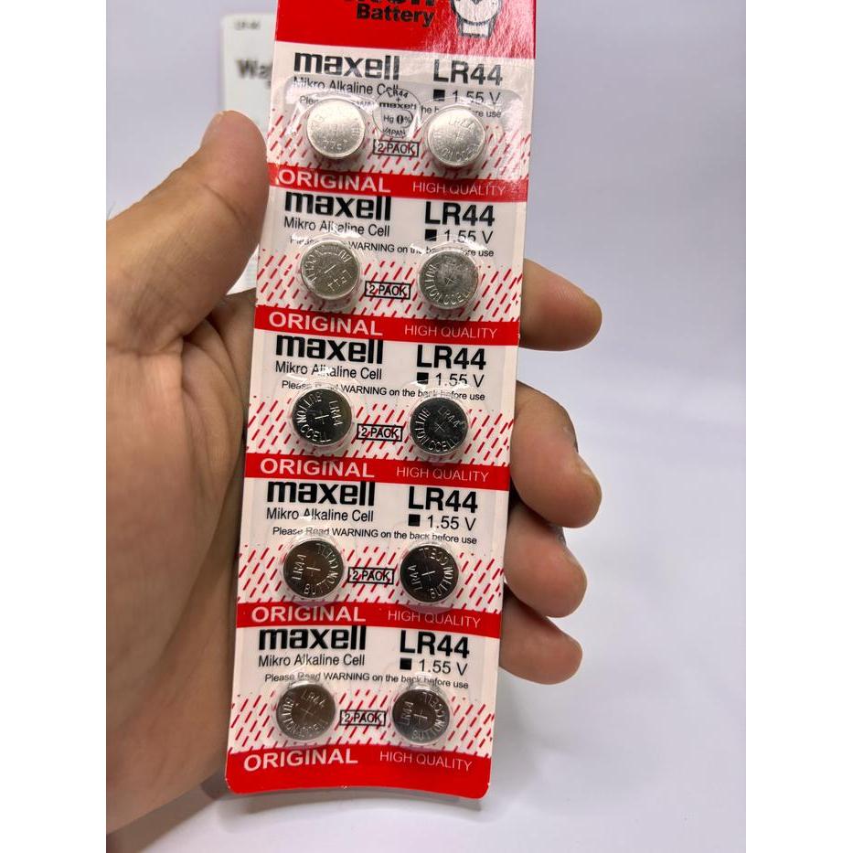 Readyy baterai lr44 baterai jam tangan batre maxell lr44