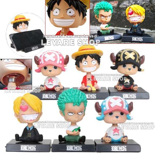 Boneka Pajangan Dashboard Mobil - Anime One Piece Luffy Tony Chopper