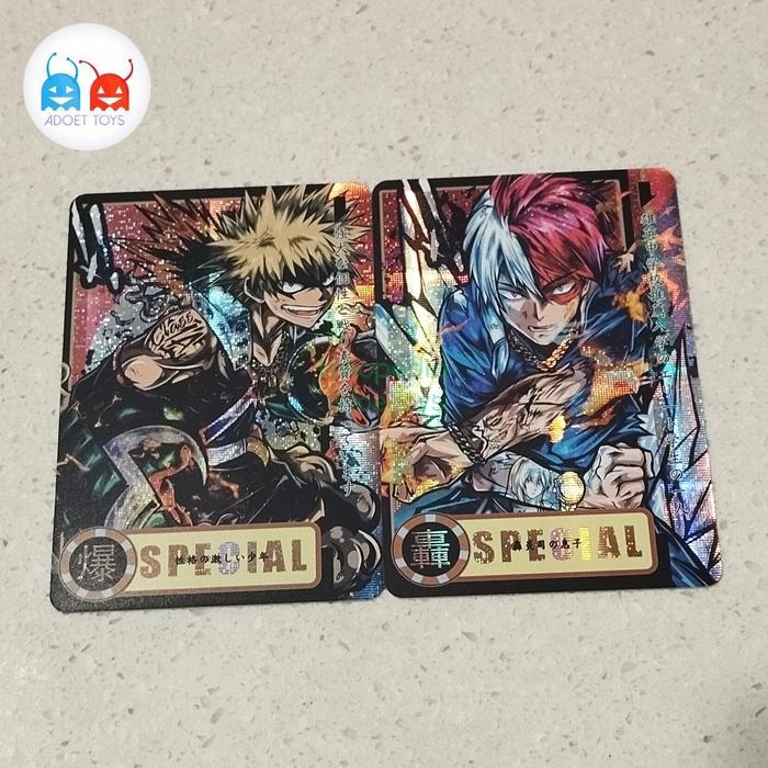 HOT SALE BAKUGO TODOROKI KARTU MY HERO ACADEMIA FANCARDHOLO / DXF WCF NENDOROID TERMURAH