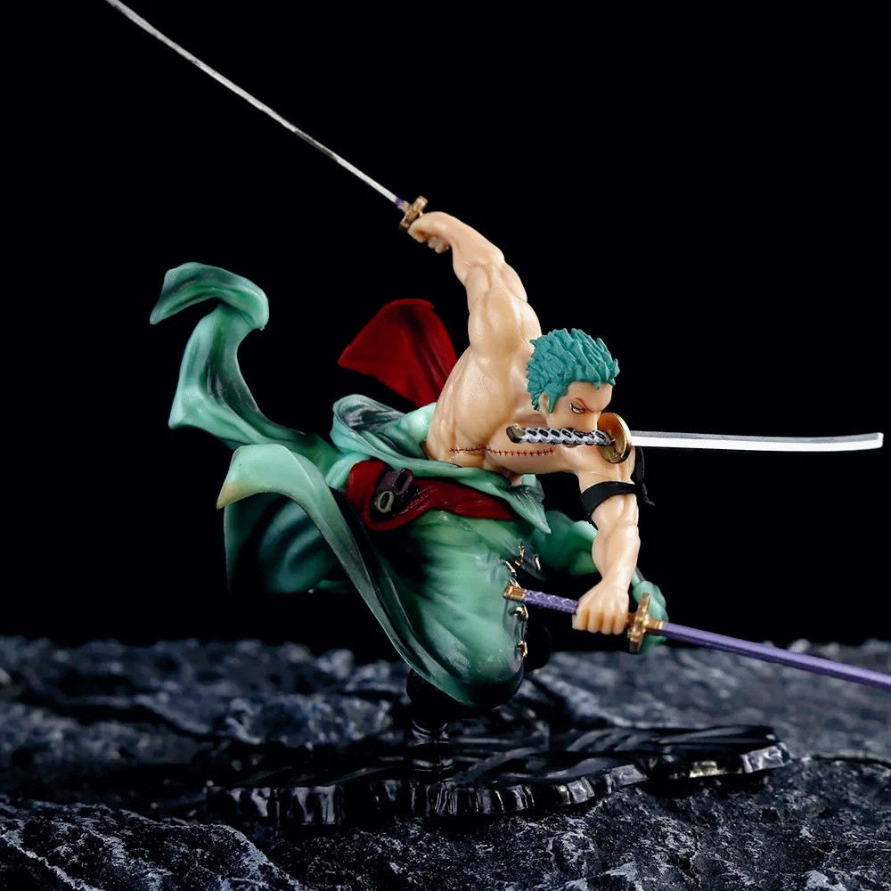 One Piece Luffy Figure Roronoa Zoro Three-Blade Sa-Maximum Manga Anime Statue PVC Action Collection