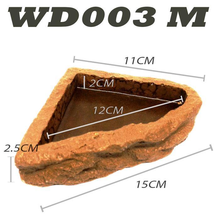 Wd010 Waterdish Water Feeding Dish Tempat Makan Minum Bearded Dragon Bd Dunner Naga Berjanggut