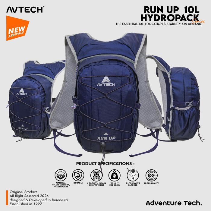 Eiger House - Tas Ransel Hydropack Running Trekking Summit Climbing Hiking Outdoor 10 Liter - Run Up