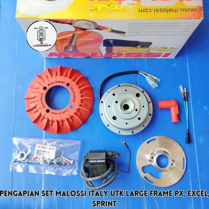 PENGAPIAN SET MALOSSI VESPOWER UNTUK VESPA LARGEFRAME PX EXCEL SPRINT