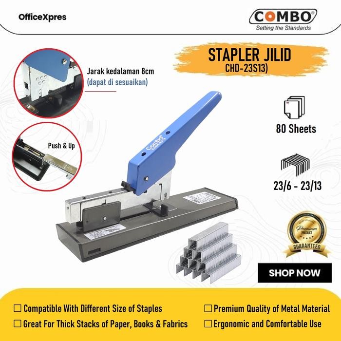 

SIAPKIRIM Stapler Jilid Heavy Duty / Staples Besar 23S13 Combo READY STOCK