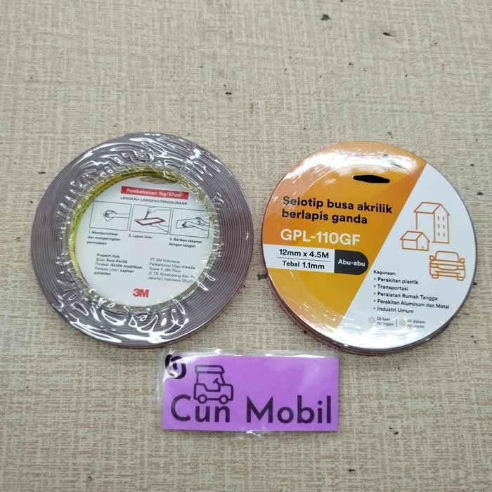 Jual Dobel Tape 3M Vhb Made In Usa 12 Mm X 4,5 Meter