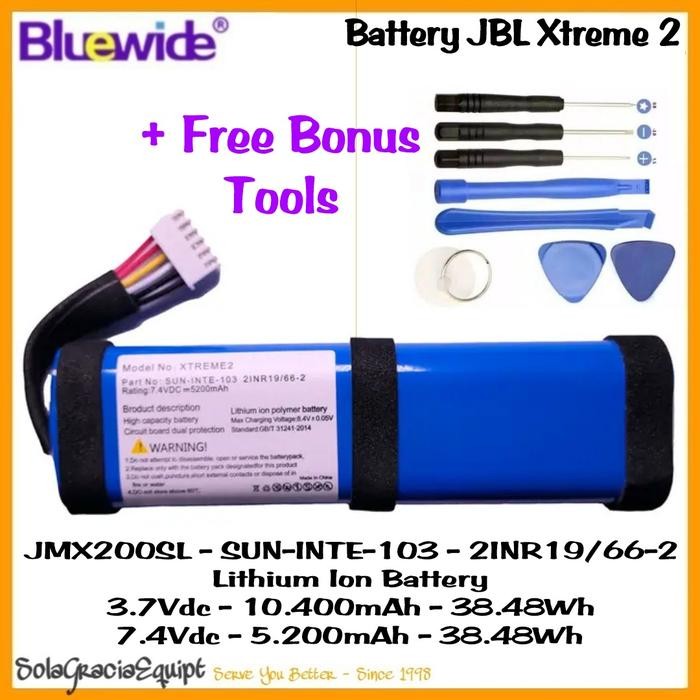 Batre / Baterai / Battery Jbl Xtreme 2 / Extreme 2 - 7.4Vdc 6.800Mah